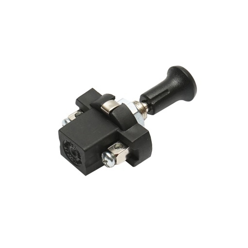 Intrerupator scurt on-off 12V/5A pull switch cu piulita prindere metalica Breckner Germany - Img 4