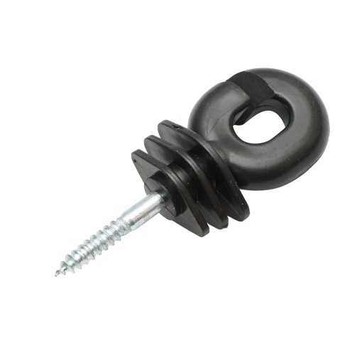 Izolator compact negru fi 5.9mm 111x40mm gard electric Mezofarm - Img 2