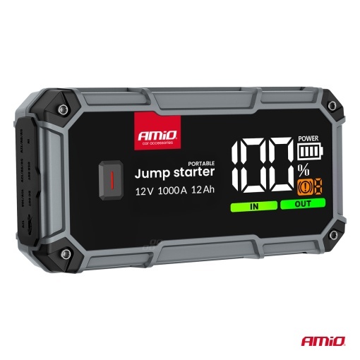 Jump Starter baterie externa 12V 12Ah 1000A Amio - Img 4