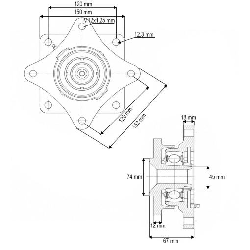 Lagar cu rulment tavalug Maschio Gaspardo cod OEM ZGKU 309 2S - Img 4