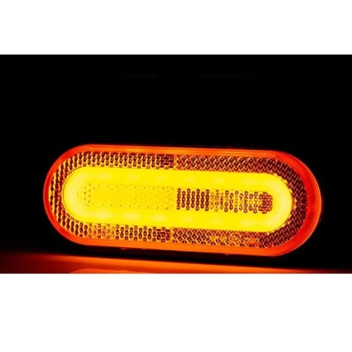 Lampa gabarit 121x47, LED, galbena, Fristom - Img 5