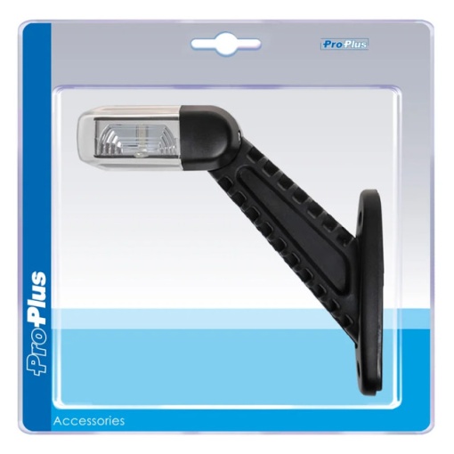 Lampa LED marcaj lateral cu suport STANGA rosu-alb 100MM - Img 2