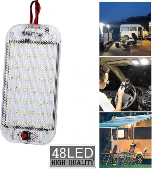 Lampa Plafon 48 LED 12-85V - Img 2