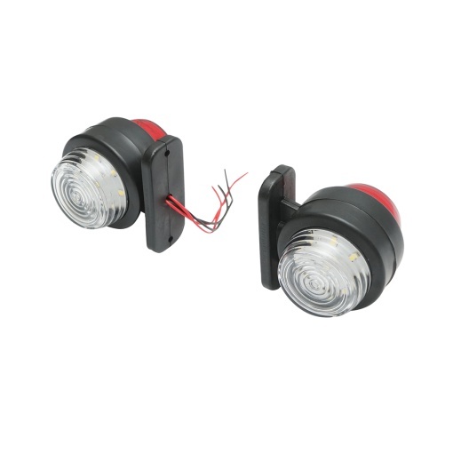 Lampi laterale de gabarit cu LED 12/24V, rosu-alb Breckner Germany - Img 3