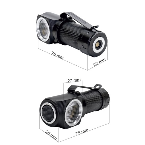 Lanterna frontala PNI Adventure F75 cu led 6W, 600 lm, din aluminiu, cu acumulator si incarcator magnetic cu USB - Img 6