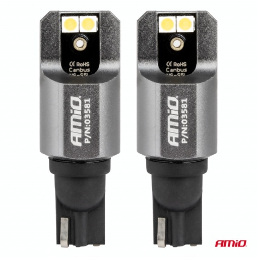 LED FULL CANBUS PRO T15 W16W 4x3030 SMD ALB 12/24V AMIO - Img 2