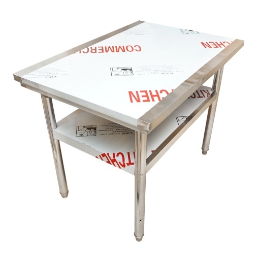 Masa de lucru apicola din inox 1000x700x800mm cu raft - Img 3