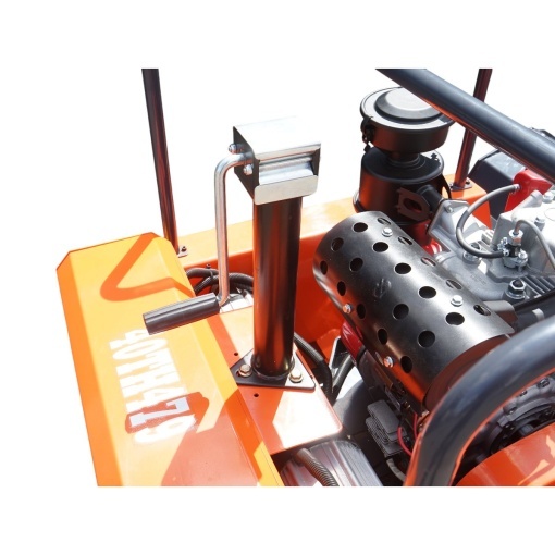 Masina de tuns iarba cu telecomanda pe senile, motor diesel 12.5CP, 499cc, latime de taiere 1200mm THOR - Img 12