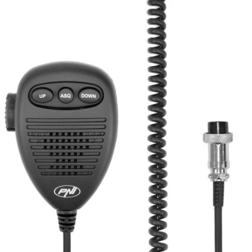 Microfon cu 6 pini cu parte metalica pentru statii radio PNI Escort - Img 2