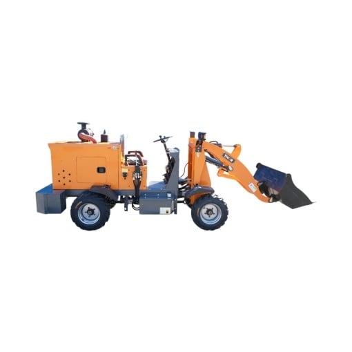 Mini incarcator frontal articulat 1.1T 4x4, motor diesel 57CP, capacitate ridicare 700kg, latime cupa 1300mm THOR - Img 4