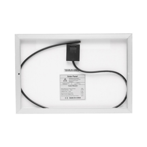 Panou solar 10W fotovoltaic monocristalin cu cablu de conectare 90cm si tensiune maxima 18V 340x240x17mm - Img 3