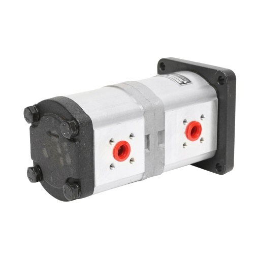 Pompa hidraulica dubla sens pe stanga, debit 22+14cm3 pentru New Holland, Case IH OEM 47129338 - Img 5