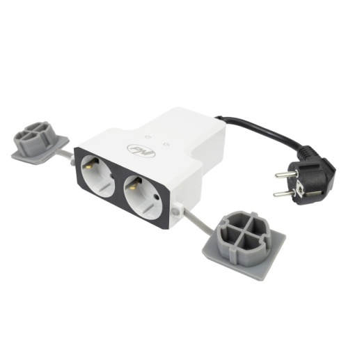 Priza inteligenta dubla de exterior PNI SafeHome PT840S WiFi comanda prin internet, aplicatie de mobil Tuya Smart, integrare in scenarii si automatizari smart cu alte produse compatibile Tuya, Alexa s - Img 2