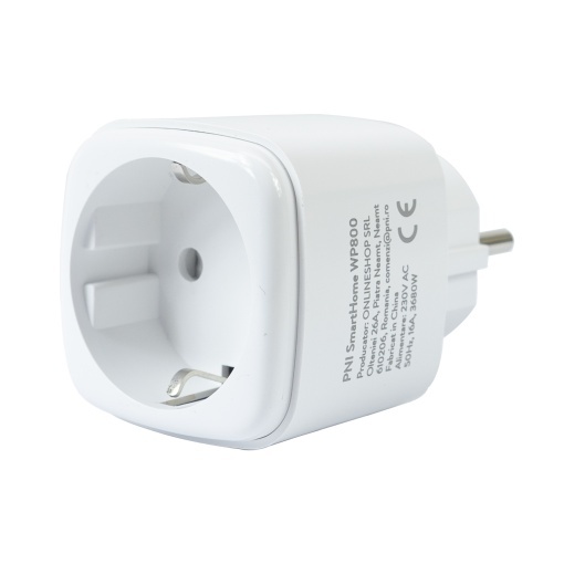 Priza inteligenta PNI SmartHome WP800 WiFi control prin internet, App Tuya Smart, compatibila cu Amazon Alexa si Google Home, masoara consumul de energie - Img 8