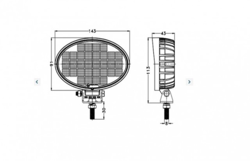 Proiector 32x led-uri OSRAM - Img 2