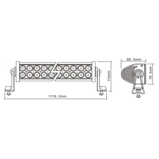 Proiector 80 LED 1119mm 240W - Img 2