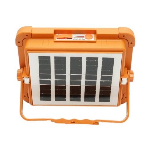 Proiector LED portabil 200W cu panou solar 3W, baterie 12000mAh, 6 moduri de iluminare, magnet, carlig, USB Power Bank Breckner Germany - Img 3