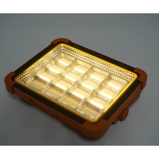 Proiector LED portabil 500W cu panou solar 3W, baterie 12000mAh, 6 moduri de iluminare, magnet, carlig, USB Power Bank Breckner Germany - Img 10