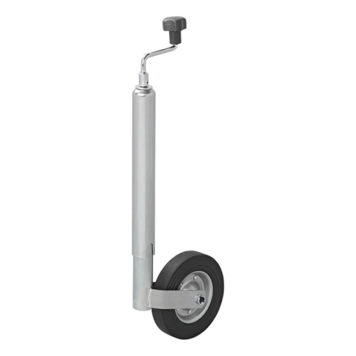 Roata de sprijin / manevra, teava de 48mm / anvelopa cauciuc plin 200 x 50 mm