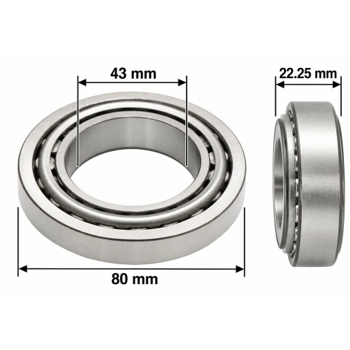 Rulment mecanism diferential Fendt 57x96.85x22.75mm cod OEM X623043000000 + X623042400000 - Img 2