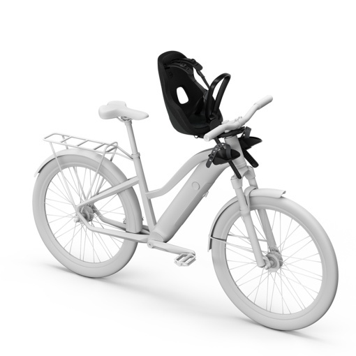 Scaun pentru copii, cu montare pe bicicleta in fata - Thule Yepp Nexxt 2 Mini Front mounted, Midnight Black - Img 4