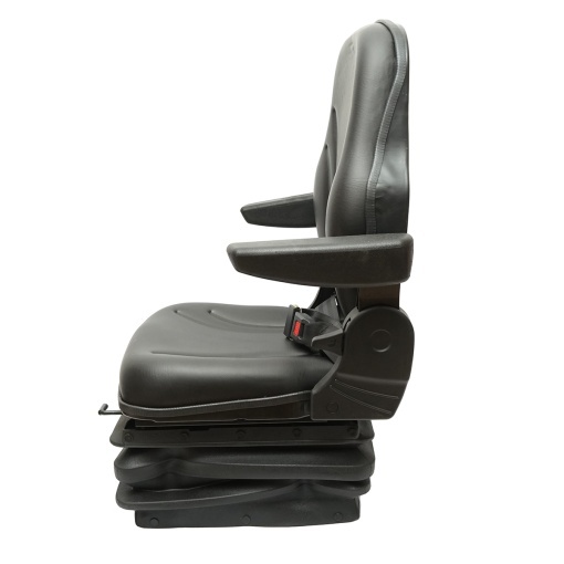 Scaun universal cu suspensie pe aer, reglabil pe inaltime si greutate 50-140Kg, cotiere si spatar rabatabil 50-90° pentru tractor, utilaje agricole, industriale, stivuitor - Img 3