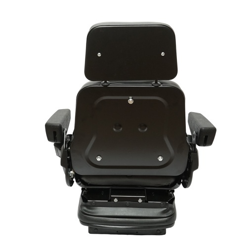 Scaun universal reglabil pentru tractor cu centura de siguranta, cotiere si suspensie mecanica 830x610mm - Img 4