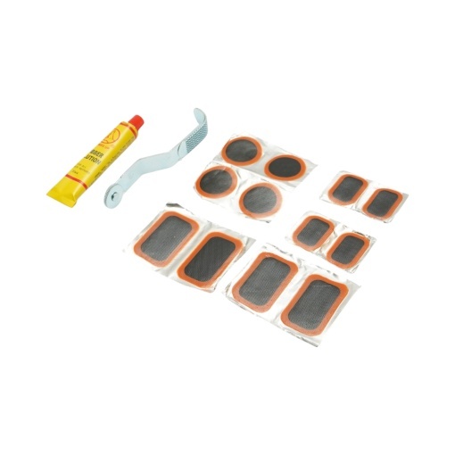 Set 12 petice vulcanizare anvelope si camere de aer 25x35mm, 35mm, 32x52mm + rola de presare + 1 tub adeziv 20ml - Img 3