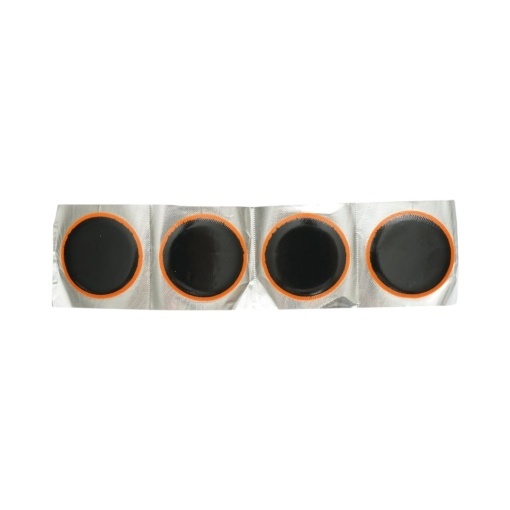 Set 16 petice vulcanizare rotunde 52mm + 1 tub adeziv Super Valcarn G 22ml pentru camere de aer L3-A Maruni made in Japan - Img 5