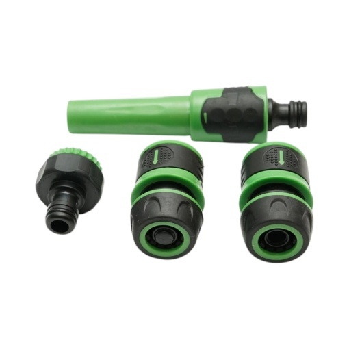 Set duza de stropit reglabila cu adaptor robinet 3/4-1 inch, 2 conectori rapizi pentru furtun gradina 1/2 inch Breckner Germany - Img 3