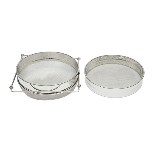 Sita dubla din inox pentru fitrare miere 235mm - Img 2