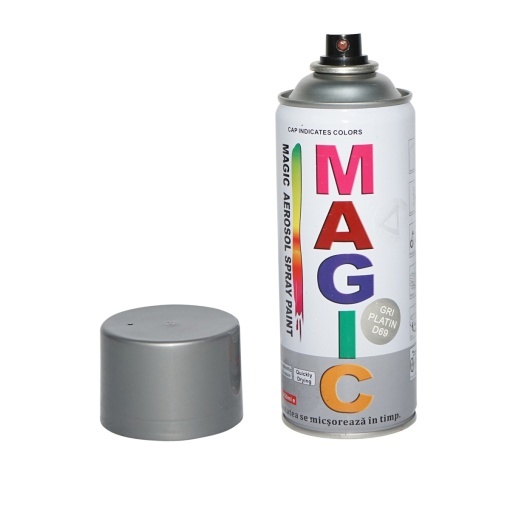Spray vopsea Magic gri platin 450 ml - Img 3