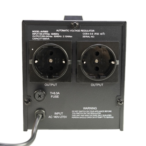 Stabilizator de tensiune cu releu PNI AVR M800VA, 2.2A, 480W, 800VA - Img 6