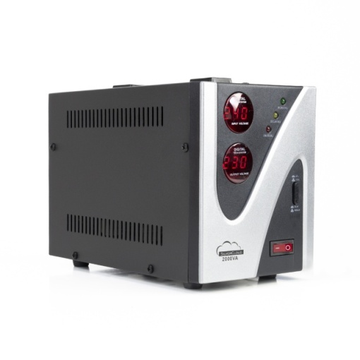 Stabilizator de tensiune SilverCloud 2000VA 1200W 9.1A iesire 230V ± 10% - Img 4