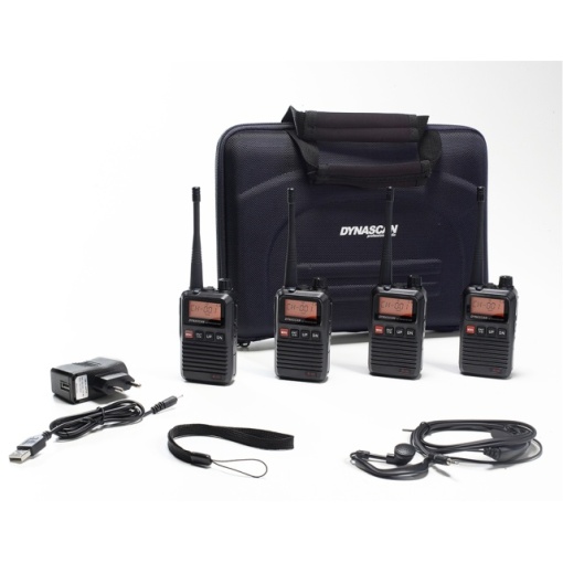 Statie radio PMR portabila PNI Dynascan R-10, 0.5W, 8CH, DCS, CTCSS, Radio FM, Quadset cu 4 bucati - Img 3