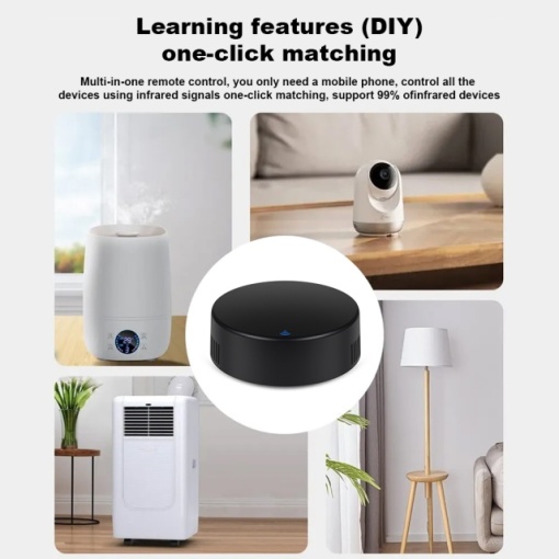Telecomanda inteligenta IR PNI SafeHome PT13IR WiFi, control TV/IR/Home cinema/Aer conditionat prin internet, aplicatie de mobil Tuya Smart, integrare in scenarii si automatizari smart cu alte produse - Img 6
