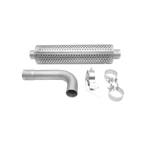 Toba esapament din inox pentru Tractor Forestier patrata, MAN 4-6 pistoane cu filtru amortizare HQ - Img 3
