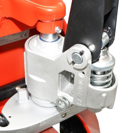 Transpalet manual 2500 KG cu roata de silicon - Img 11