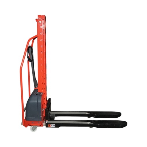 Transpalet semi-electric 1T cu autoincarcare, baterie Li-ion 12V, 50Ah, inaltime ridicare 1300mm - Img 4