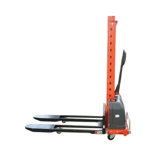 Transpalet semi-electric 500kg cu autoincarcare, baterie Li-ion 12V, 33Ah, inaltime ridicare 1300mm - Img 4
