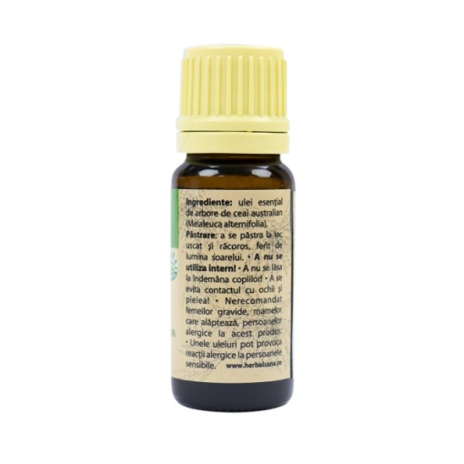 Ulei esential de Tea Tree (Arbore de Ceai), 100% pur fara adaos, 10 ml - Img 3