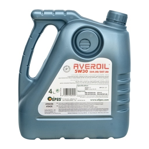 Ulei Olipes motor Averoil 5W30 Low Saps 504/507 4L - Img 2