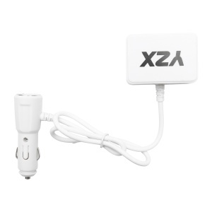 Adaptor bricheta auto dubla 12/24V si 1 port USB 5V 1000mA alb - Img 3