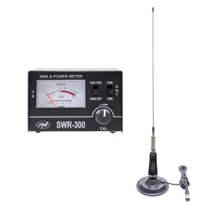 Antena CB PNI LED 2000, 90 cm, magnet 145mm si reflectometru PNI SWR-300 pentru masurare SWR, negru - Img 4
