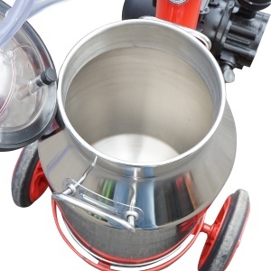 Aparat de muls vaci 1 post bidon 40L inox cu vid in cadru(vacuum) Breckner Germany - Img 9