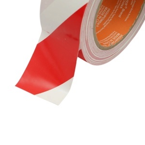 Banda adeziva de avertizare si marcare podea PVC rosu-alb 48mm x 33m HighPower - Img 6