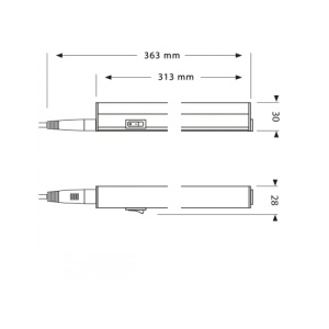 Banda led pentru bucatarie 31.3cm 4000K - Img 4