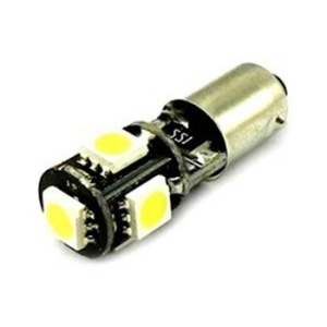 Bec led BA9S TV lumina alba 5SMD CANBUS 24V 90125CAN