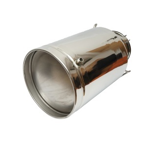 Bidon de inox pentru lapte cu capac 40L cu robinet aparat de muls vaci Breckner Germany - Img 3
