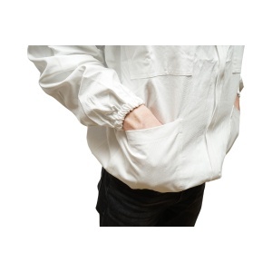 Bluza apicola alba cu masca de protectie tip gluga marimea L - Img 8